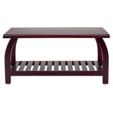 Ripon Wooden Coffee Table - Light Walnut Finish