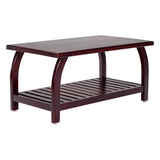 Ripon Wooden Coffee Table - Light Walnut Finish