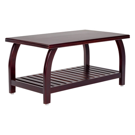 Ripon Wooden Coffee Table - Light Walnut Finish