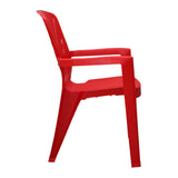 Settle Royale Arm Plastic Chair - Red