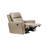 Salzburg Rexine Recliner 1-Seater – Light Grey