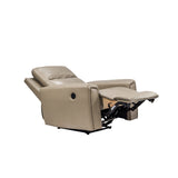 Salzburg Rexine Recliner 1-Seater – Light Grey