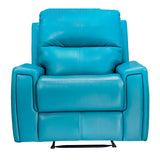 Salzburg Supreme Rexine Recliner 1-Seater - Blue