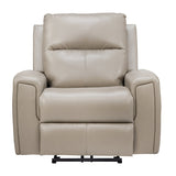 Salzburg Rexine Recliner 1-Seater – Light Grey