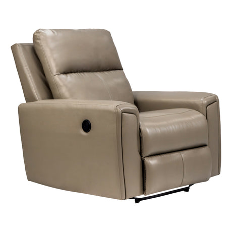 Salzburg Rexine Recliner 1-Seater – Light Grey