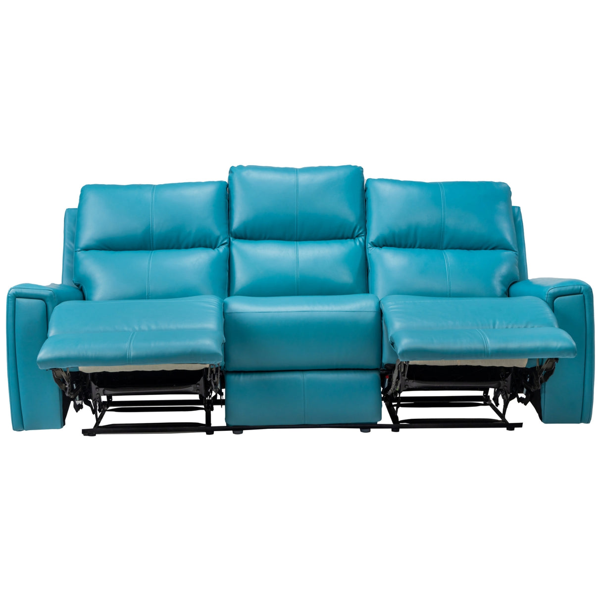 Salzburg Supreme Rexine Recliner 3-Seater - Blue