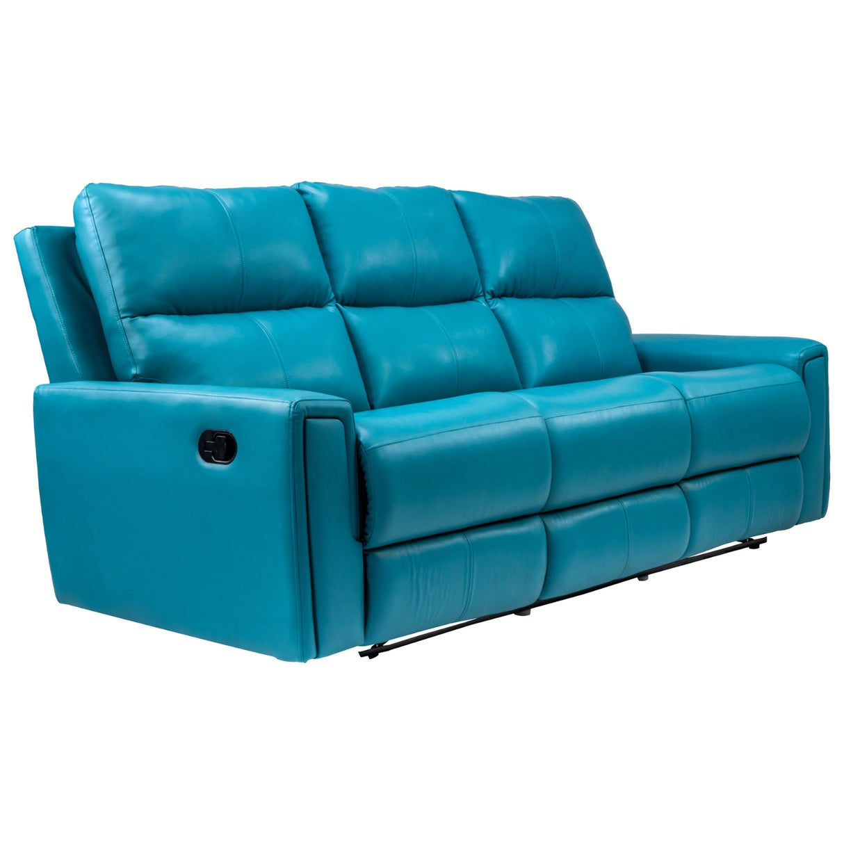 Salzburg Supreme Rexine Recliner 3-Seater - Blue