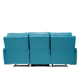 Salzburg Supreme Rexine Recliner 3-Seater - Blue