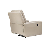 Salzburg Rexine Recliner 1-Seater – Light Grey