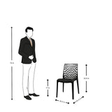 Settle Emperor Armless Plastic Chair – Black