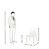 Settle Emperor Armless Plastic Chair – Milk White