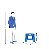 Settle Nova Plastic Foot Stool – Pearl Blue