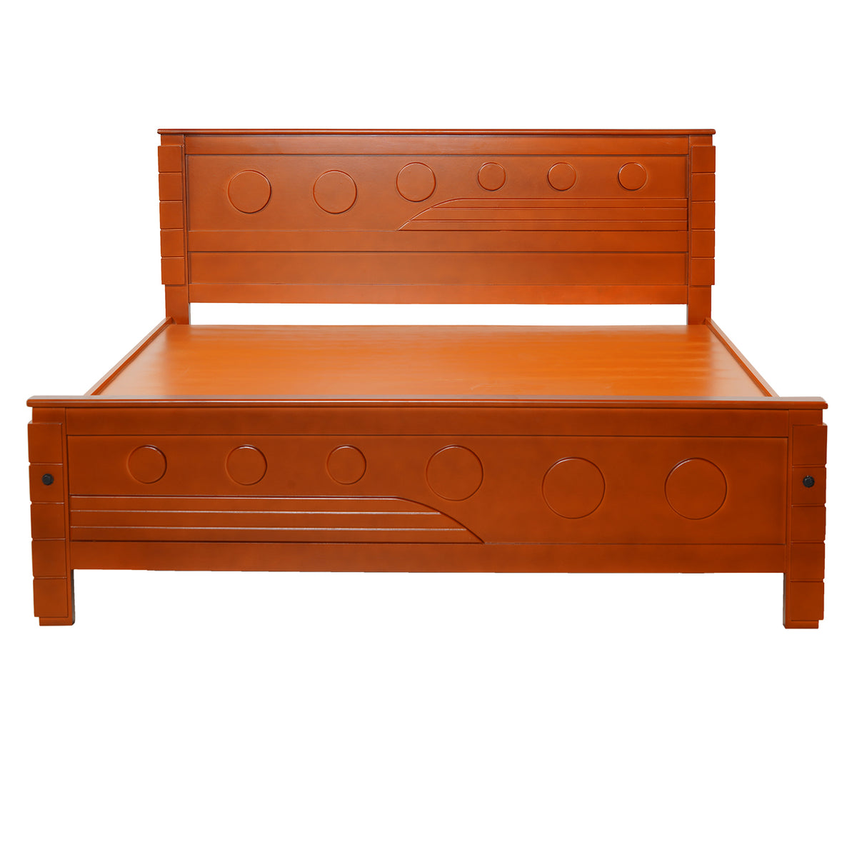 Settle Dartford Wooden Bed King Size - Teak Finish