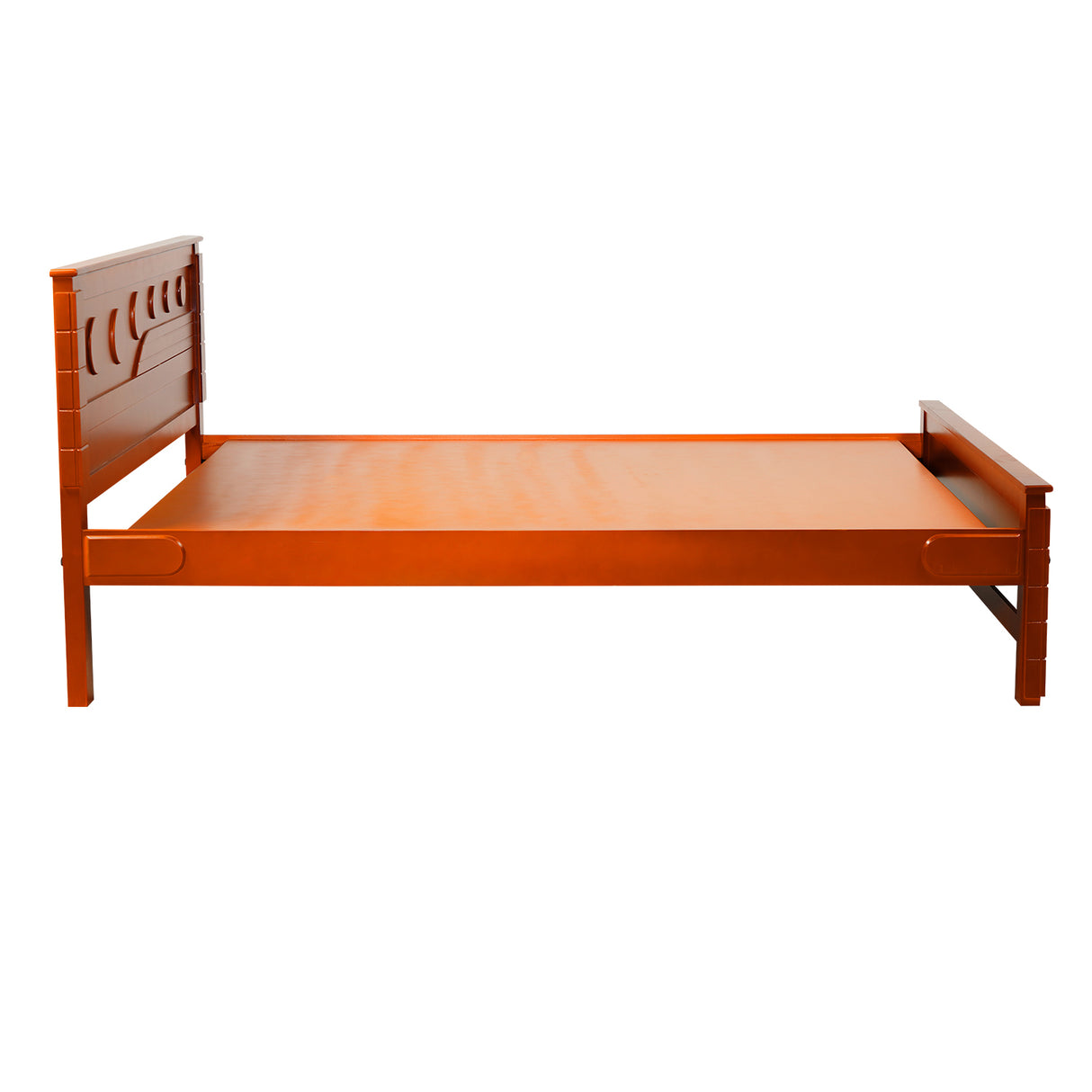 Settle Dartford Wooden Bed King Size - Teak Finish