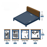 Settle Dartford Wooden Bed King Size - Teak Finish