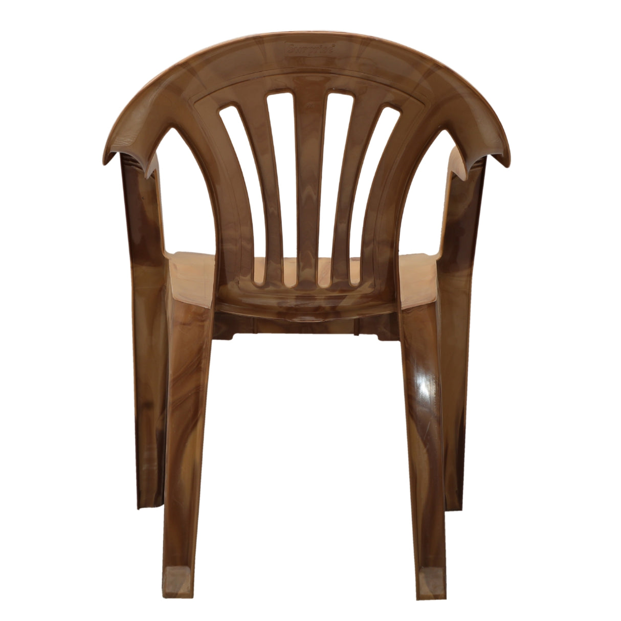 Settle Ease Arm Plastic Chair - Teakwood