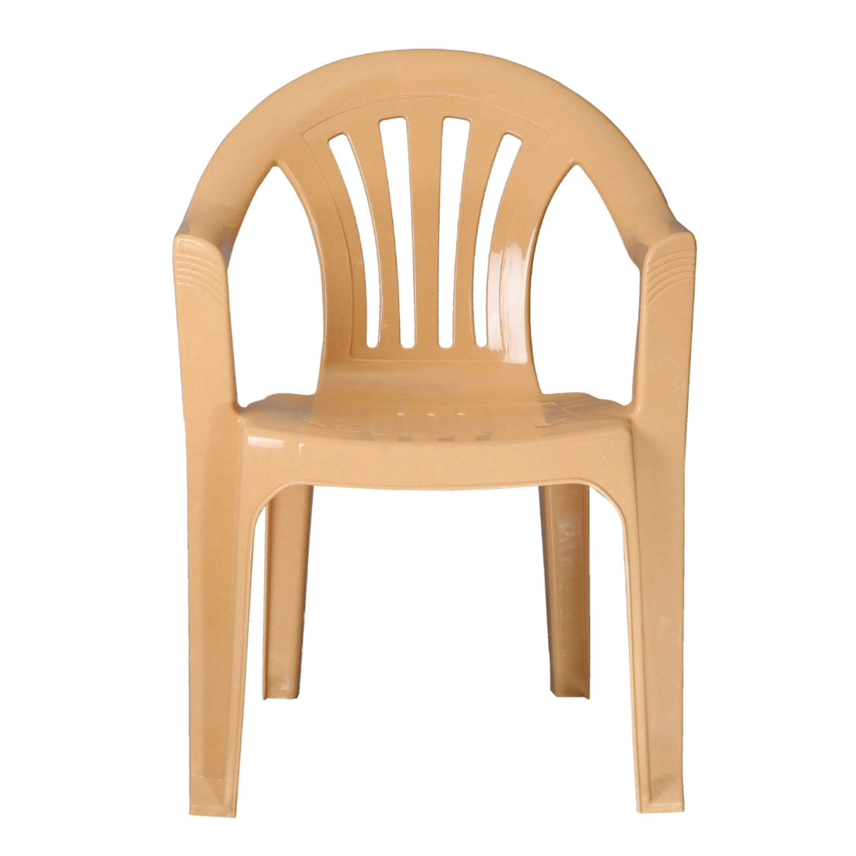 Settle Ease Arm Plastic Chair - Beige