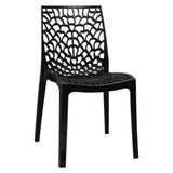 Settle Emperor Armless Plastic Chair – Black