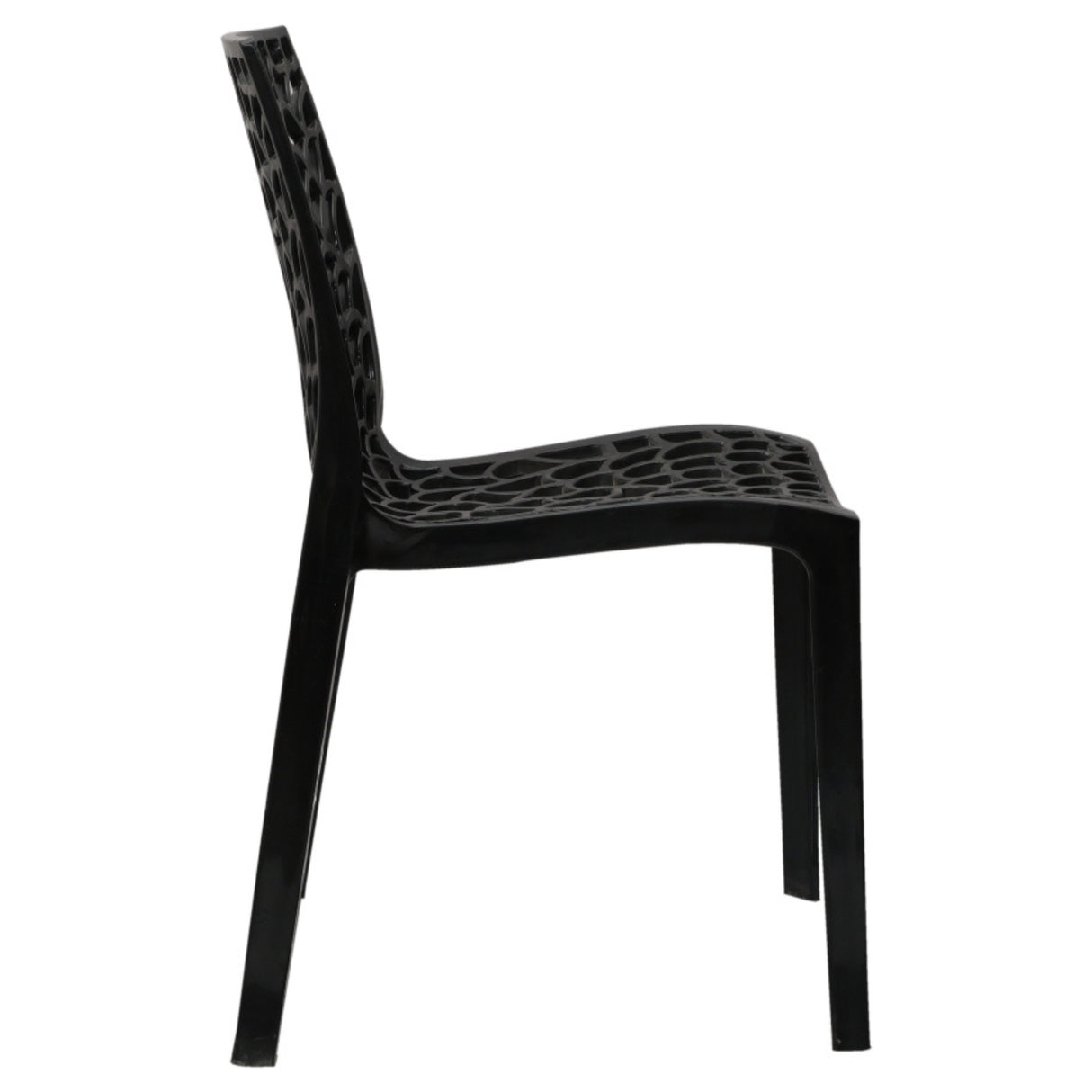 Settle Emperor Armless Plastic Chair – Black