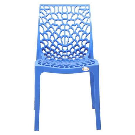 Settle Emperor Armless Plastic Chair – Blue