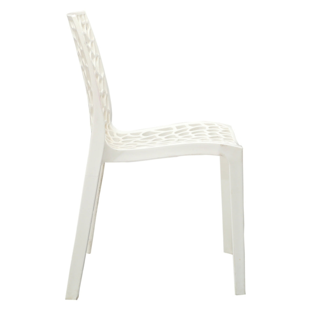 Settle Emperor Armless Plastic Chair – Milk White