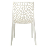 Settle Emperor Armless Plastic Chair – Milk White