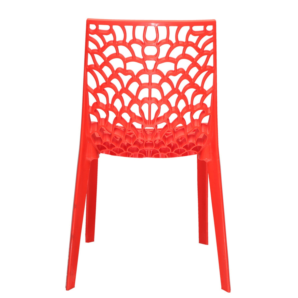 Settle Emperor Armless Plastic Chair - Red