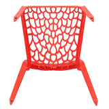 Settle Emperor Armless Plastic Chair - Red