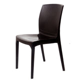 Settle Grandeur Armless Plastic Chair – Brown