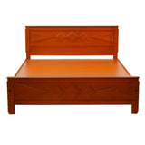 Settle Hayes Wooden Bed Queen Size - Teak Finish