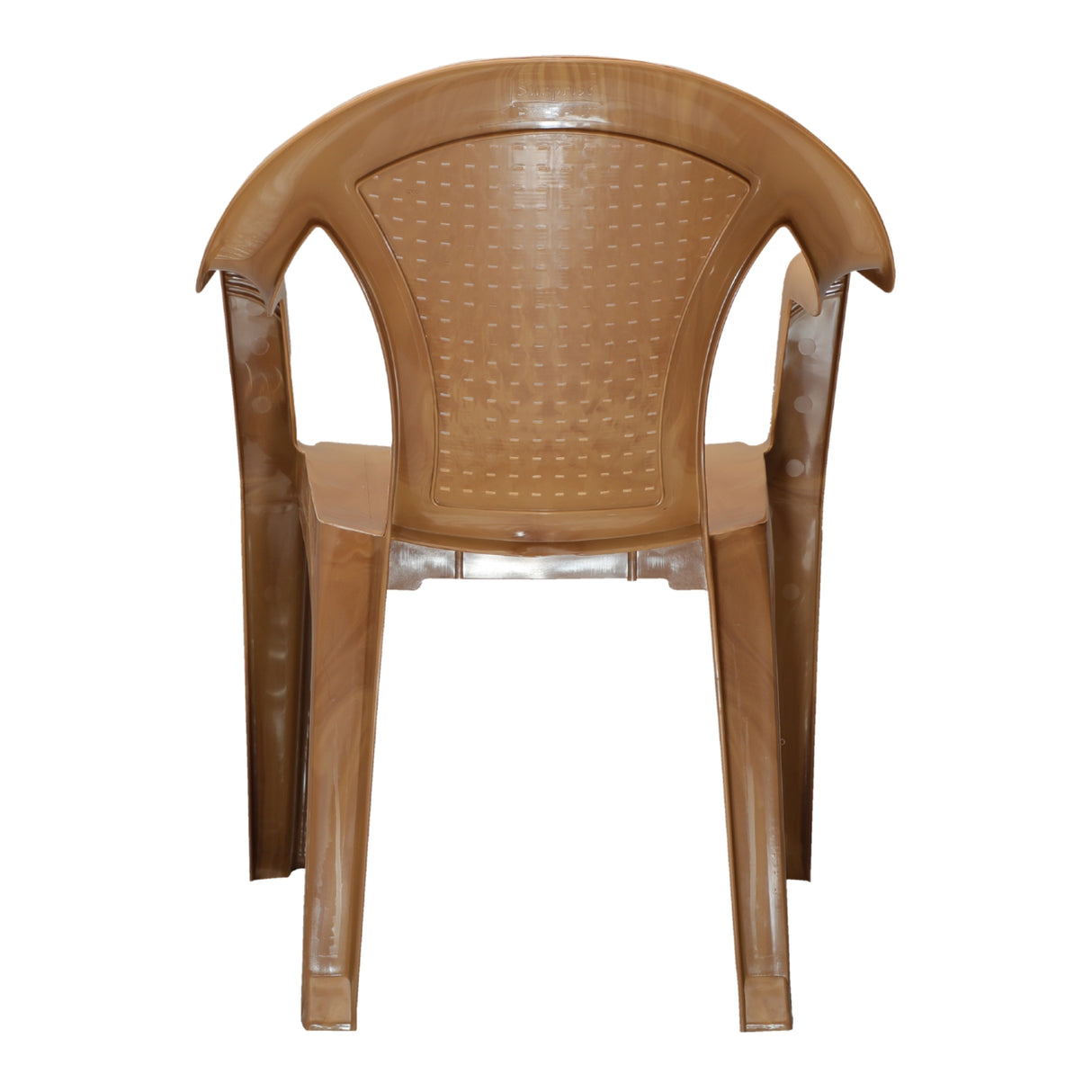 Settle Lite Arm Plastic Chair - Teakwood
