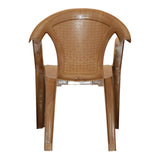 Settle Lite Arm Plastic Chair - Teakwood