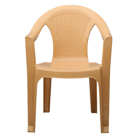 Settle Lite Arm Plastic Chair - Beige