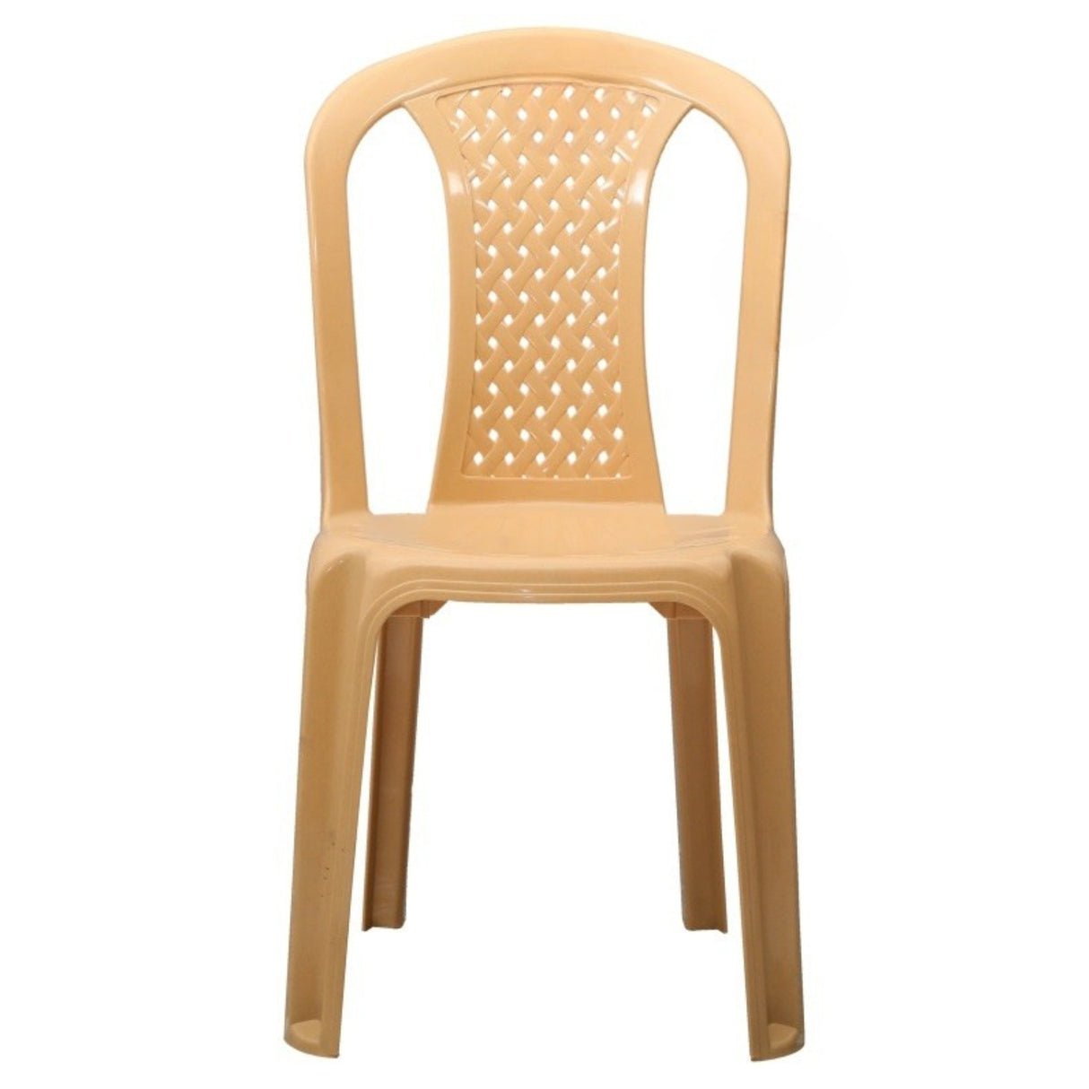 Settle Neo Armless Plastic Chair - Beige