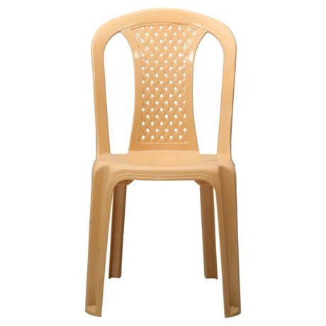 Settle Neo Armless Plastic Chair - Beige
