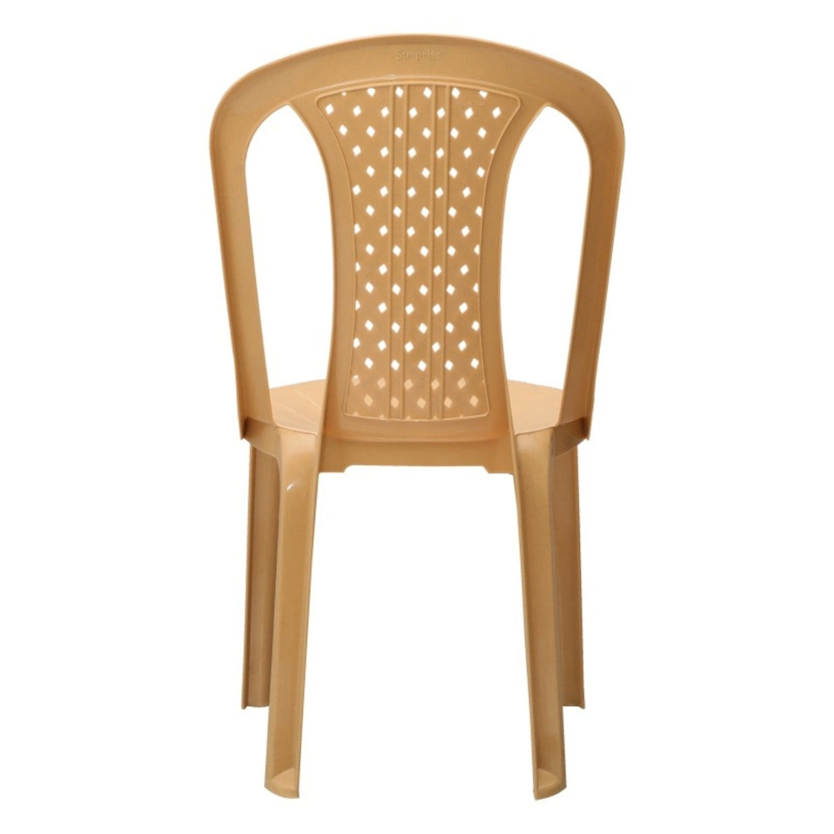 Settle Neo Armless Plastic Chair - Beige