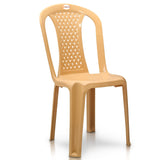 Settle Neo Armless Plastic Chair - Beige