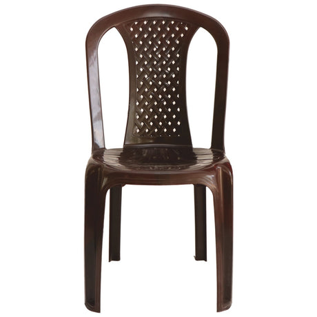 Settle Neo Comfort Armless Plastic Chair - Rosewood