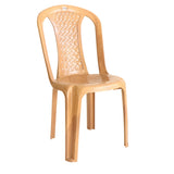 Settle Neo Comfort Armless Plastic Chair - Teakwood