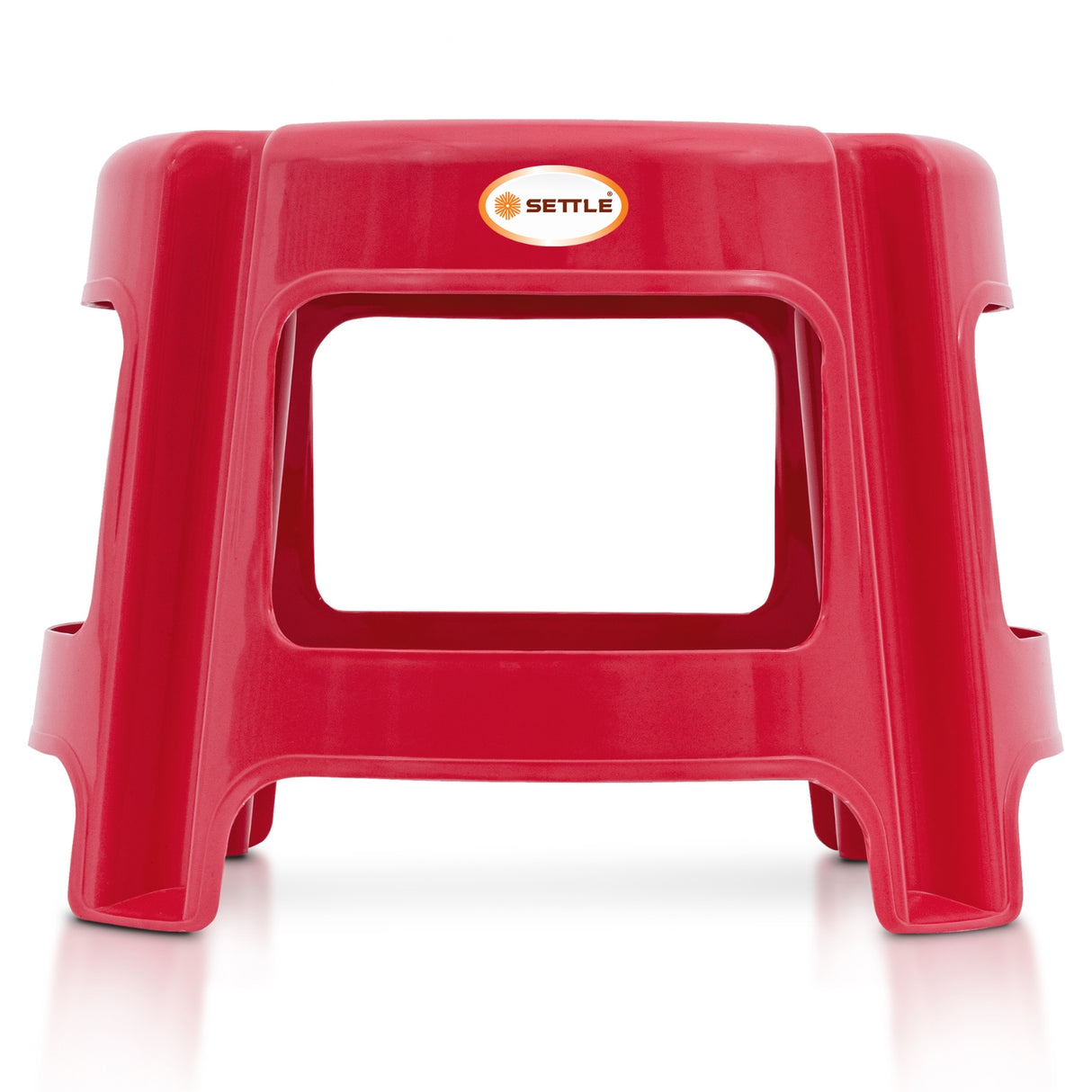 Settle Nova Plastic Foot Stool – Pearl Red