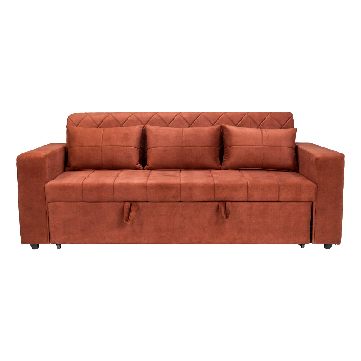 Shanghai Delux Fabric Sofa Cum Bed - Honey