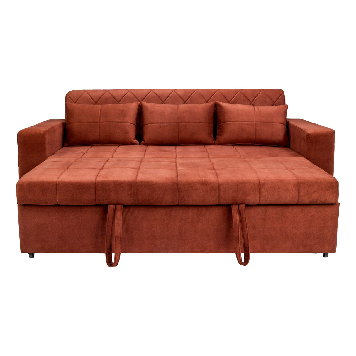 Shanghai Delux Fabric Sofa Cum Bed - Honey