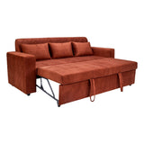 Shanghai Delux Fabric Sofa Cum Bed - Honey
