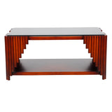 Stow Wooden Coffee Table - Light Walnut Finish
