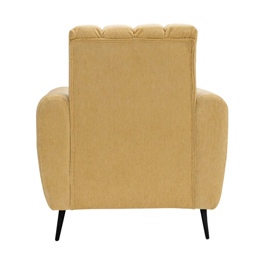 Suez Luxe Striped Fabric Sofa Set (3+1+1 Seater) - Beige