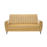 Suez Luxe Striped Fabric Sofa Set (3+1+1 Seater) - Beige