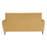 Suez Luxe Striped Fabric Sofa 3-Seater - Beige