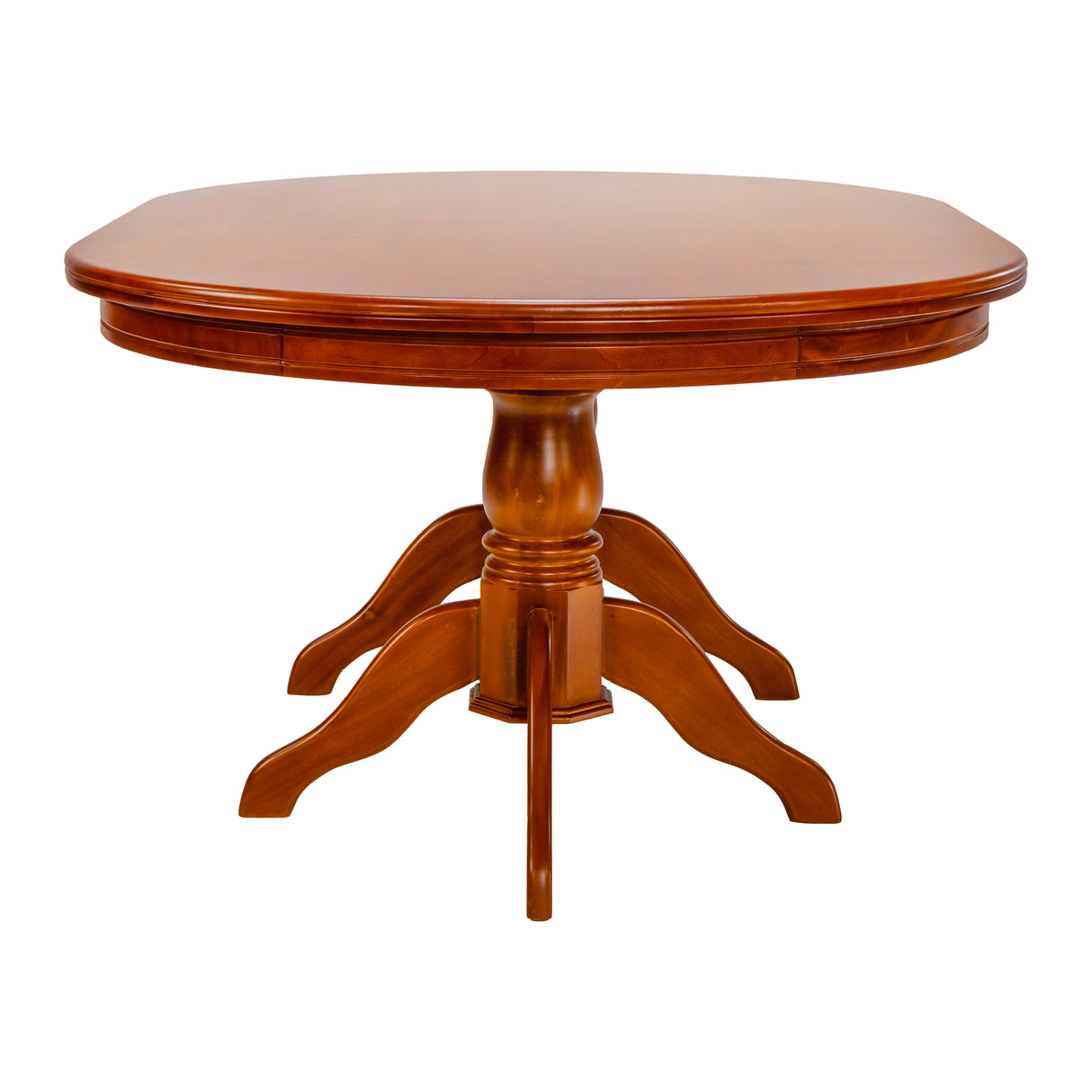 Texas Oval Wooden Top Dining Table 4-Seater - Teak Finish