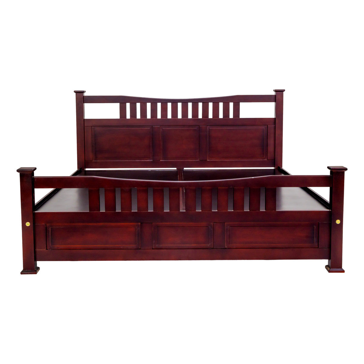 Vienna Comfort Wooden Bed King Size - Honey Finish