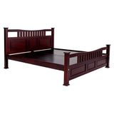 Vienna Comfort Wooden Bed King Size - Honey Finish